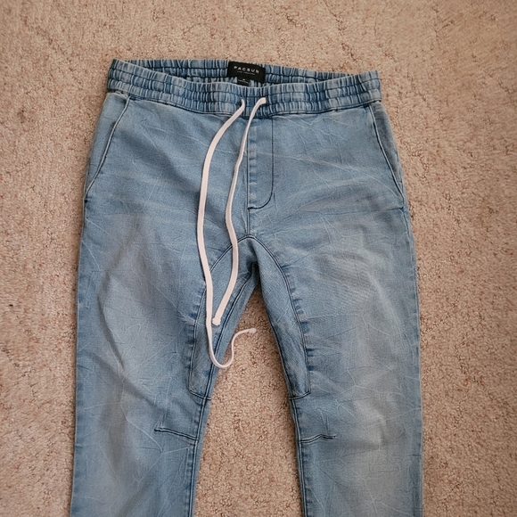 Pacsun Light Wash Skinny Jeans With Drawstring Waist - Picture 3 of 6